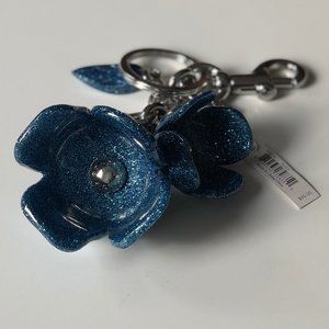 NWT Coach Flower Keychain (Authentic)
